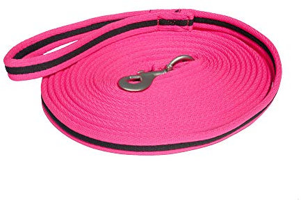 Rhinegold Carnival Bright Longe Zügel, pink, schwarz/rosa, Einheitsgröße