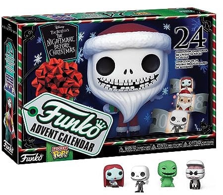 Funko Advent Calendar: The Nightmare Before Christmas - Jack Skellington - (The Nightmare Before Christmas) - 24 Tage der Überraschung - Vinyl-Minifigur Zum Sammelns - Mystery Box - Geschenkidee
