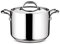 Lagostina - Olla de 2 asas con tapa de acero Lagofusión de 20 cm - Apto para cocinar por inducción
