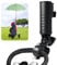 Golf Cart Umbrella Holder Universal Deluxe Size Adjustable Easy to Install ,Golf Trolley Umbrella Holder Accessories Suitable for Bike Stroller Fishing Beach Chair Wheelchair Color Black (Black)