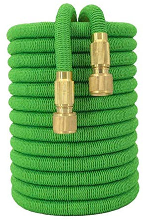 Flexibler Gartenschlauch, Gießschlauch Gartenschlauch Einstellbare Düse EU Hochdruck Starkes Wasserrohr Wäsche Gartenbewässerungssystem (Color : Pink, Lengh : 25ft)