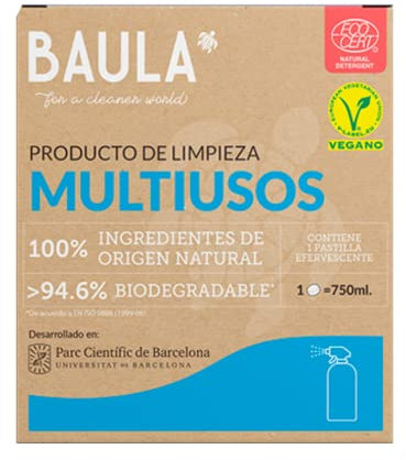 Baula Limpiador Ecológico Multiusos Formato Pastilla Ingredientes de Origen Natural