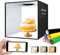 PULUZ fotobox 40x40cm zum fotografieren lichtzelt lightbox dimmbar fotozelt 144 LED 3 Farbtemperatur produktfotografie Foto Box mit 12 Farben Hintergründen