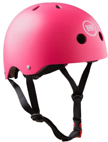 Casco per Monopattino e Scooter Elettrici BHR 817 SPORT | Made in EU & Omologato CE | Casco per Bicicletta, BMX, Skateboard, Pattinaggio | Bambini, Adolescenti & Adulti | ROSA OPACO | L