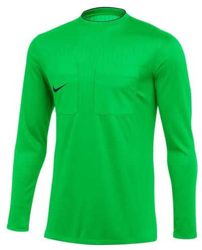 NIKE DH8027-329 M NK DF REF II JSY LS T-Shirt Men's Green Spark/Black Size M