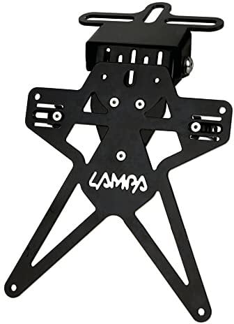 Lampa 91647 Aero-X Evo 7, portatarga Moto per targhe Italiane con Altezza ed inclinazione Regolabili