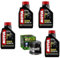 KIT TAGLIANDO FILTRO OLIO HIFLO + 4LT OLIO COMPATIBILE CON Harley XL C Sportster Custom 883 2003 2006