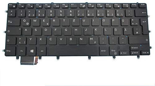 RTDPART Laptop Keyboard For DELL XPS 15 7590 9550 9560 9570 Inspiron 7568 2-in-1 7558 Precision 5510 5520 5530 5540 05P2NX 5P2NX DLM14L26DOJ698 Germany GR Black With Backlit New
