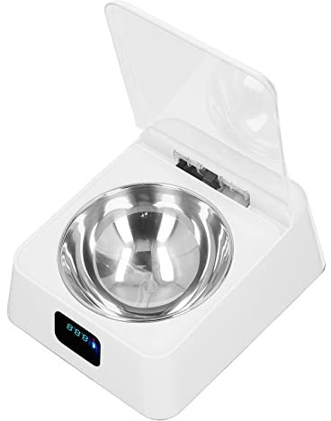 Gamelle Automatique pour Animaux de Compagnie, Chat, Chien, Mangeoire Intelligente à Induction avec capacité de 350 ML, Fermeture Automatique en 1 Minute, Distributeur de Nourriture Rechargeable pour