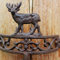 Türglocke Gusseisen Glocke Bauernhaus-Türklingel Aus Massivem Eisen mit Hirsch-Design, Wandbehang-Serviceklingel für Türhof/Lebensmittelgeschäft/Garten, Wetterfeste Schüttelglocken