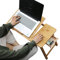 LOSOO Regazo con Ventilador, Escritorio portátil para computadora Altura Ajustable, Mesa Bandeja Cama Plegable para computadora portátil, Regazo, Escritorio