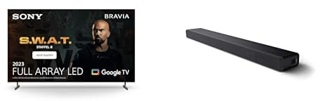 Sony BRAVIA KD-75X85L, Full Array LED, 4K HDR, Google TV, ECO PACK, BRAVIA CORE, Seamless Edge Design, Modello 2023 + HT-A3000 Soundbar TV bluetooth a 3.1 canali