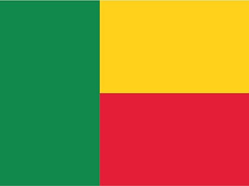 AGDeko® Blechschild Benins Flag Fahne Flagge of Benin Größe 30x20 cm
