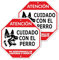 YIKIADA Cartel Cuidado con el Perro No Responsable de Lesiones o Muerte 30x30cm - Señal de Advertencia para el Perro Adhesivo e Aluminio - 2ud