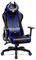 Diablo Anpassbarer Gaming Stuhl Ergonomisch X-Horn 2.0 | Verstellbare Rücken-, Sitz- und Armlehnen | Nacken-/Lendenkissen, Eco Lederpolsterung | Ergonomischer Gamer Stuhl | Normal (L) | Schwarz-Blau