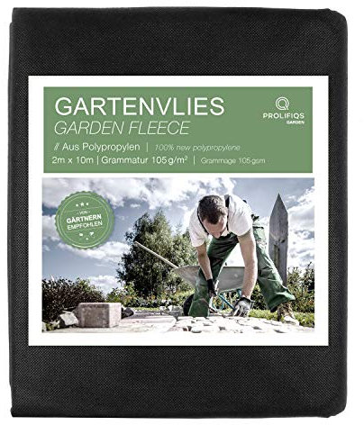 Non-tissée pour bac à sable 105 g/m² I Toison de protection et anti-mauvaises herbes pour bac à sable d'enfants I Respirant et indéchirable I Pour sable, paillis d'écorce, gravier et pavés (2 m x 10