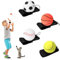 Vueinrg 4 Piezas Pelotas de Goma con Bandas,Pelota de Goma con Correa para la Muñeca Cuerda Elástica Regresa Pelota Wrist Return Ball Pelotas de Rebote para Niños, Fútbol, Baloncesto, Béisbol