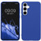 kwmobile Hülle kompatibel mit Samsung Galaxy A55 5G Hülle - weiches TPU Silikon Case - Cover geeignet für kabelloses Laden - Baltik Blau
