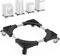 Base per lavatrice con 4 ruote, carico orso 300 kg, regolazione in altezza, per frigorifero, asciugatrice, congelatore, larghezza regolabile 35 – 65 cm (nero)