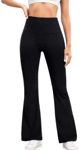 Getervb Yogahose Damen Schlaghose High Waist Flared Leggings Bootleg Blickdicht Sporthose Bootcut Jogginghose Laufhose Jazzpants