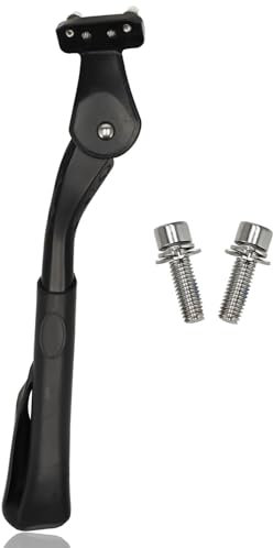 Béquille de vélo E-Bike & Fatbike - Support latéral de fourche arrière réglable 16-24 Pouces | Pied Extra Large | Convient pour les vélos électriques, VTT et Fatbikes (18-40mm)