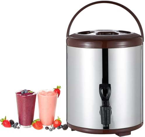 10L Stainless Steel Catering Urn - Hot Water Dispenser & Coffee Kettle with Spigot, Perfect for Parties, Events, and Buffets - Durable Boiler for Beverages