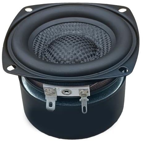 PENCHEAK 3 Zoll Square Woofers HiFi Subwoofer Low End Response 4 Ohm 25 Watt Fiberglas Sound