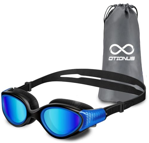 Otionus Adult Swim Goggles, Wide View, Clear Lens, No Leakage | Anti-Fog, UV Protection, Unisex Fit