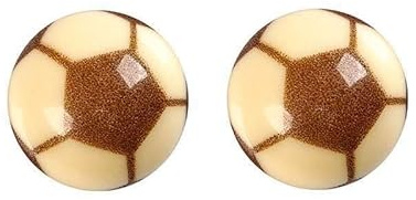 Schokoladendeko 3D Fußball weiße Schokolade 216 Stück 2,2cm