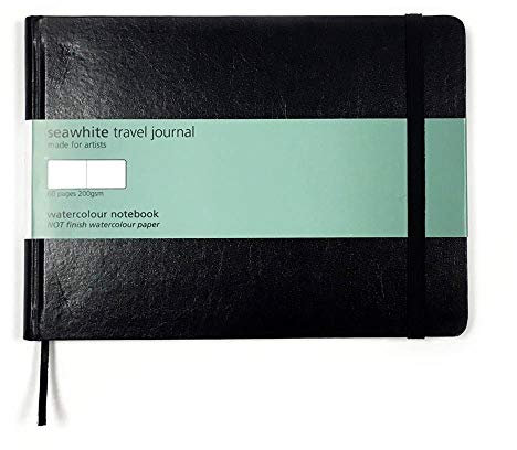 Aquarell-Reisetagebuch, A4, Querformat, 200 g/m², 60 Seiten, säurefrei, NOT (mittlere Körnung)