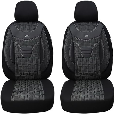 BREMER SITZBEZÜGE Sitzbezüge kompatibel mit Jeep Wrangler JK Fahrer & Beifahrer ab BJ 2007-2018 Schwarz 907