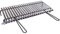 Fonderia Bongiovanni | Graticola per Camino | Graticola per Barbecue | in Acciaio | Griglia Inox per barbecue con recupero oli (40x35 cm)