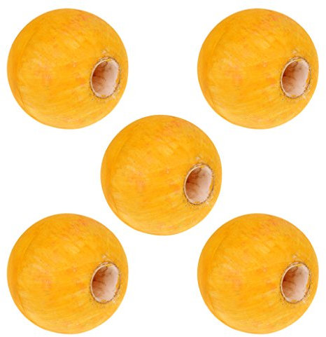 FLAMEER 5 Pcs 10x10cm Safety Rope Line Floats Ball, Use For Lane Markers, Swimming Pool Divider, Fishing Rope Floats, Ski Ropes, Anchor Lines, Marker Buoys - Yellow