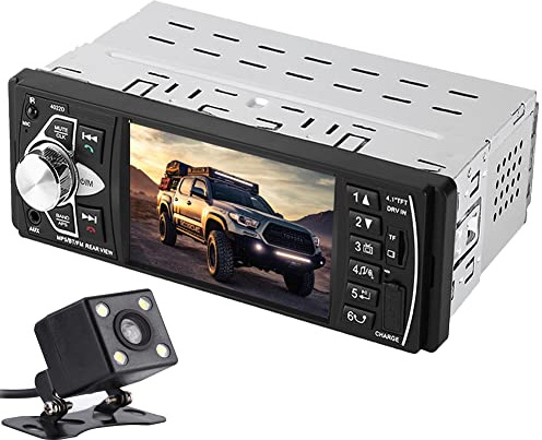 4,1 Zoll HD Bluetooth Auto MP5 Player mit vollem Betrachtungswinkel Hochauflösender TFT Bildschirm, Unterstützung für Freisprechanrufe, Wiedergabe von HD Filmen.