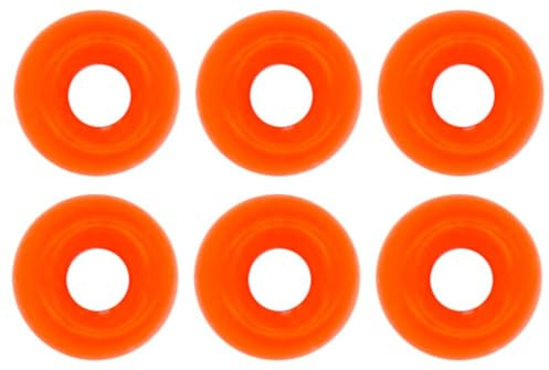 FTM Tungsten Perle Omura rundes Loch - Tungstenperlen, Farbe/Durchmesser/Inhalt:Fluo rot / 3.8mm / 6 Stück