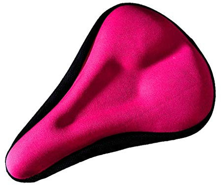 Sattelbezüge Generisches Radfahren 3D sportsattel satteldecke Kissen-Abdeckung Fahrrad Mountainbike Sattel Sitzpolster Kissen Cover Mountain MTB Bike Fahrrad Sattel Sitz Pad Fahrradsitz (Pink)