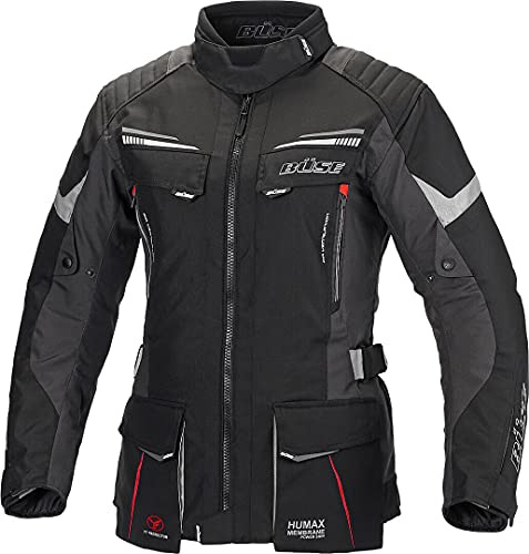 Büse Lago Pro Damen Motorrad Textiljacke, schwarz, 50
