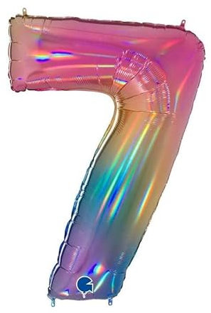 Grabo 690GHS-P Superloon Glitzer-Holografisches Geschenkset, Länge 101,6 cm, Silberfarben, Einheitsgröße (Bunt, 7)