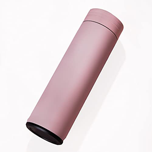 barley 15.8oz Water Bottles Stainless Steel Vacuum Insulated Water Bottle Keeps Liquids Hot Cold Water Jug With Wide Spout Lids (Color : Pink)