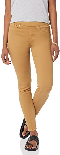 Amazon Essentials Damen Pull-On Stretch-Jeggings mit mittelhohem Bund (in Übergrößen erhältlich), Helles Kamelbraun, 36