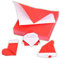 100x Molinter Origami Papier Craft Paper Weihnachten Rot Weiß Bastelpapier Origamipapier Zweiseitig Faltpapier für Kinder
