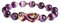 NC NC Amethyst Feng Shui Wealth Armband, Feng Shui Pi Xiu Perlen Armband für Frauen Anziehen Reichtum Geld Chinesisches Feng Shui Armband - Lila