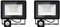 Blivrig 2 Stück 30 W LED-Strahler mit Bewegungsmelder, 3000 lm, LED-Projektor für den Außenbereich, mit Sensor, warmweiß (3000 K), wasserdicht, IP66, für den Außenbereich, Garage, Flur