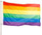 PHENO FLAGS Bandiera Premium Arcobaleno 90x150 cm – estremamente resistente alle intemperie con occhielli in metallo e tecnologia di sigillatura speciale – orlata doppia - colori brillanti e vivaci