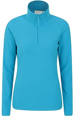 Mountain Warehouse Camber Womens Half-Zip Fleece Jumper | Lightweight & Comfortable Anti-Pill Ladies Sweater Top, Warm & Cosy Microfleece, Ideal for Layering & Everyday Casual Wear