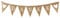 COLOFALLA Danke Girlande Jute Hochzeit Wimpelkette Banner Boho Vintage Hochzeitsdeko Deko für Hochzeit Abschied Party JGA Hochzeitsgirlande