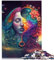 Puzzle für Erwachsene, Regenbogengeist, 1000-teiliges Puzzle für Erwachsene und Kinder, Papppuzzle, Lernspiel, Herausforderungsspielzeug, Größe: 26 x 38 cm