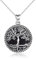 YAFEINI Baum des Lebens Halskette Sterling Silber Schwarzer Onyx Baum des Lebens Anhänger Halskette Stammbaum Schmuck für Frauen Mädchen Geschenke
