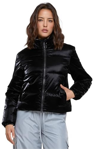 Urban Classics Damen Jacke Ladies Shark Skin Puffer Jacket black 4XL