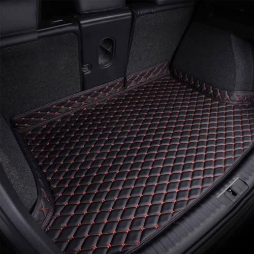 cenrf Coche Cuero Alfombrillas Maletero, para Opel Corsa F 2019-2023 Tronco Bandeja Protectora Funda Maletero Alfombra Antideslizante Accesorios,C